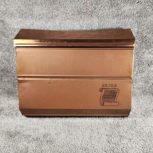 Lincoln BeautyWare Kitchen Paper Dispenser Copper Vintage Metal Wall Mount